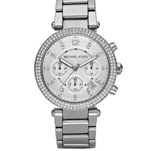 Women's MK Diamond-studded Chronograph Watch